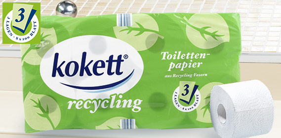 Toilettenpapier, Recycling, Juni 2011