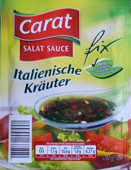 Salat Sauce Italienische Kräuter, Juli 2014