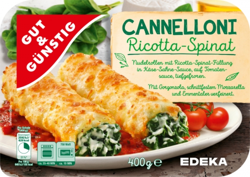 Cannelloni Ricotta-Spinat, Dezember 2017