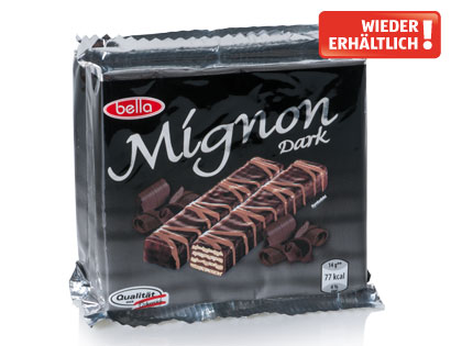 Mignonschnitten Zartbitter-Schokolade, 3 x 70 g, Februar 2014