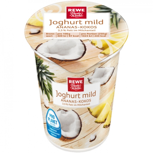 Joghurt mild Ananas-Kokos, Januar 2018