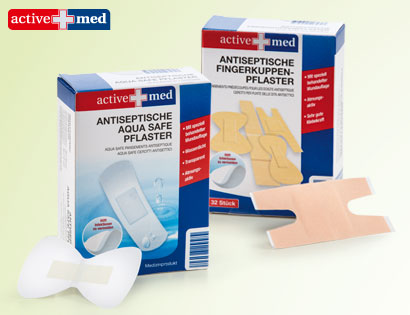 Antiseptische Aqua Safe-Pflaster, Mrz 2014