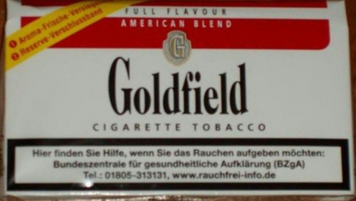 Goldfield Cigarette Tobacco, Juni 2017