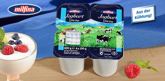 Joghurt mild, 4x 150 g, Mrz 2011