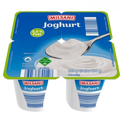 Joghurt mild, 4x 150 g, Februar 2023