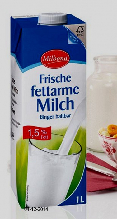 Frische fettarme Milch, 1,5 %, Dezember 2014