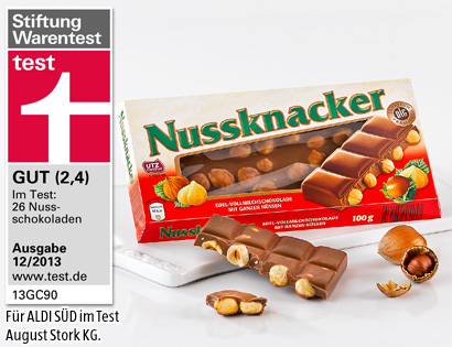 Vollmilch-Nuss-Schokolade, Februar 2014