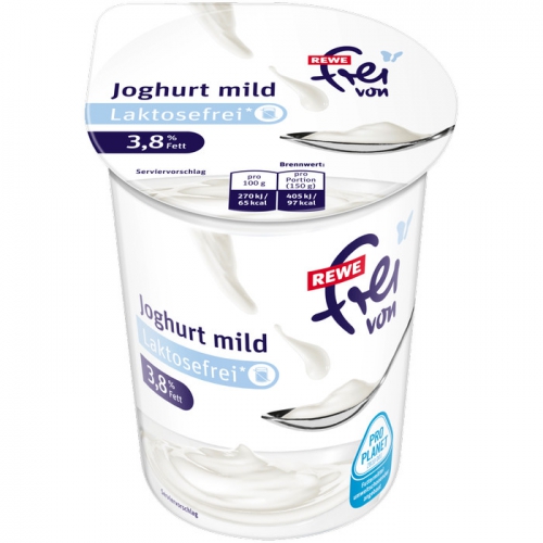 Joghurt mild, Laktosefrei, 3,8% Fett, Oktober 2017