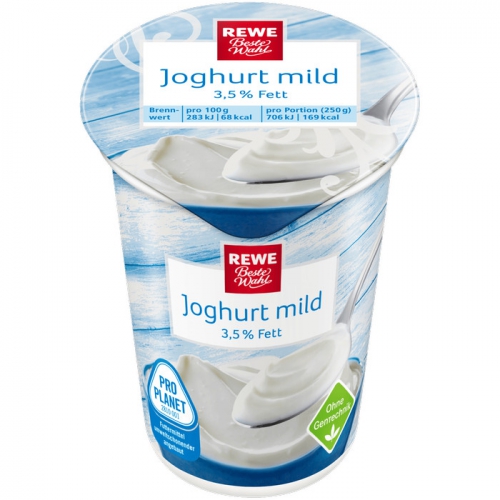 Joghurt mild, 3,5 % Fett, M�rz 2017