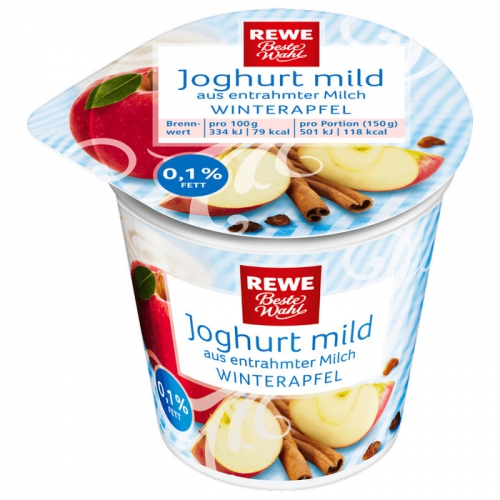 Joghurt mild Winterapfel, Dezember 2017