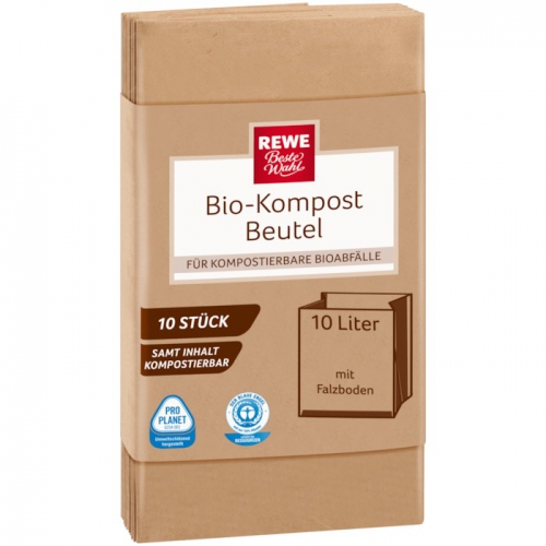 Bio-Kompostbeutel, 10 Liter, Dezember 2017