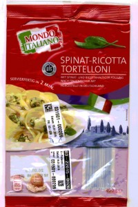 Tortelloni Ricotta und Spinat, Juli 2017