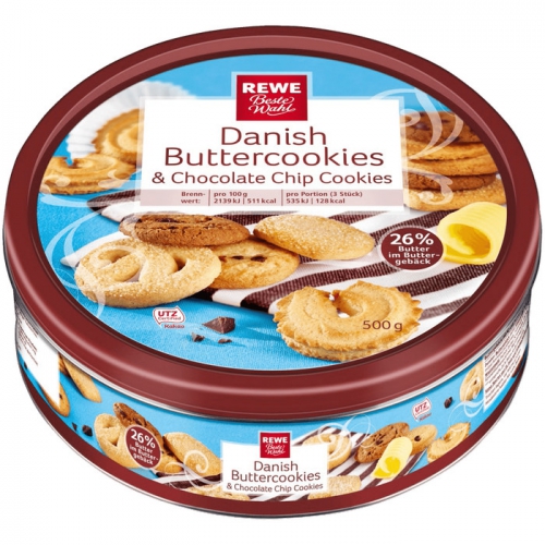 Danish Buttercookies & Chocolate Chip Cookies, April 2017