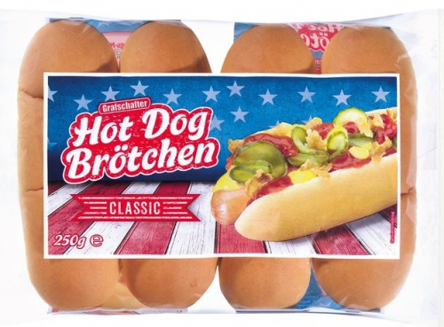 Hot Dog Brötchen, August 2017