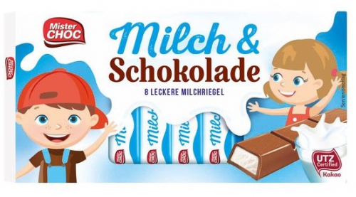 Schokoladenstäbchen Milch & Schokolade, November 2017
