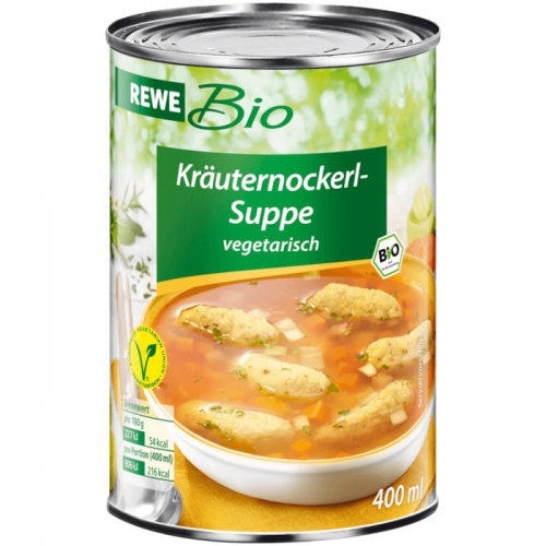 Kräuternockerl-Suppe, Dezember 2017