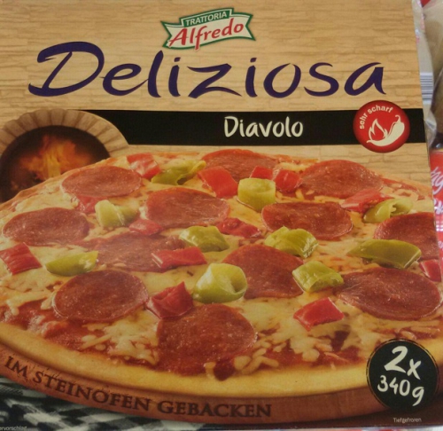 Steinofenpizza, 2x Diavolo, Januar 2018