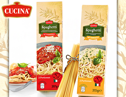 Spaghetti-Fertiggericht, Januar 2014