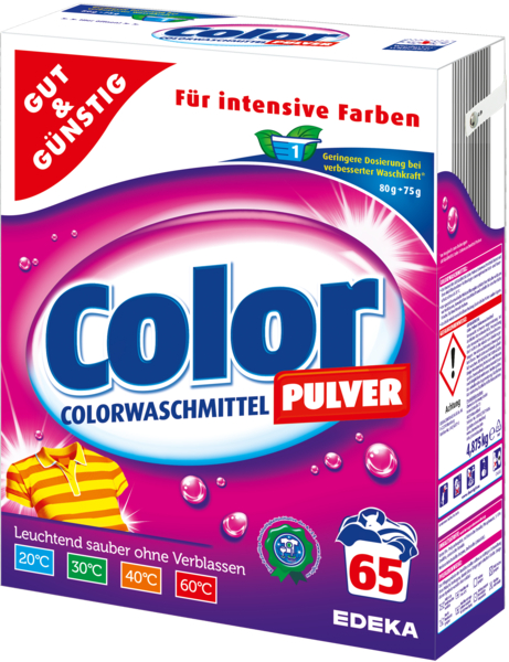 Colorwaschmittel 'Color Plus' Pulver 65WL, Januar 2018