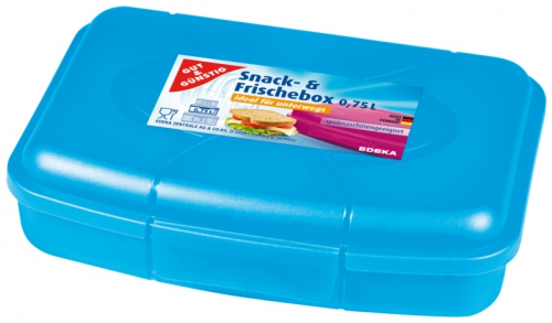 Snack- & Frischebox 0,75l blau, Januar 2018