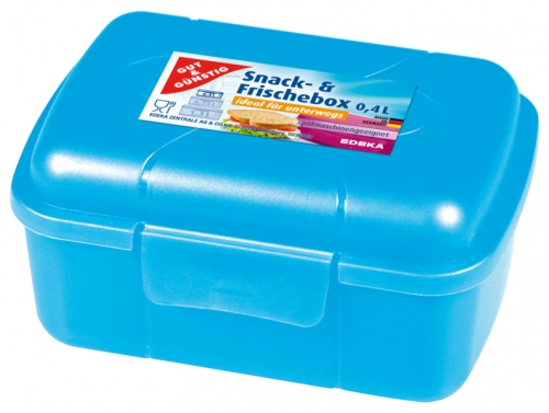 Snack- & Frischebox 0,4l blau, Januar 2018