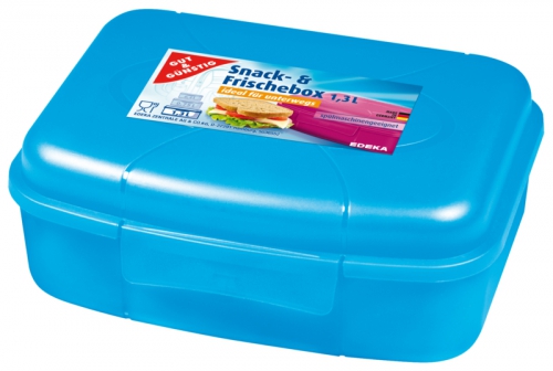 Snack- & Frischebox 1,3l blau, Januar 2018
