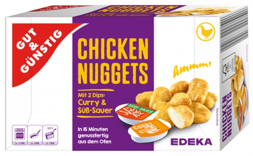Chicken Nuggets mit Dip, Januar 2018