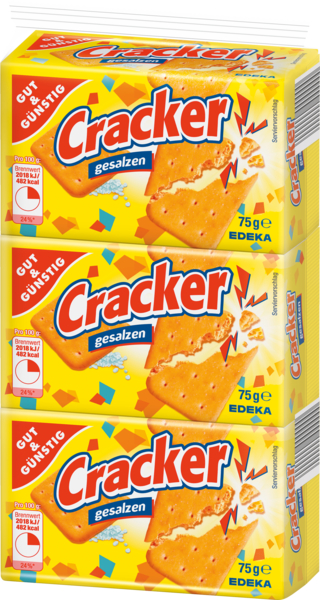 Cracker 3x75g, Januar 2018