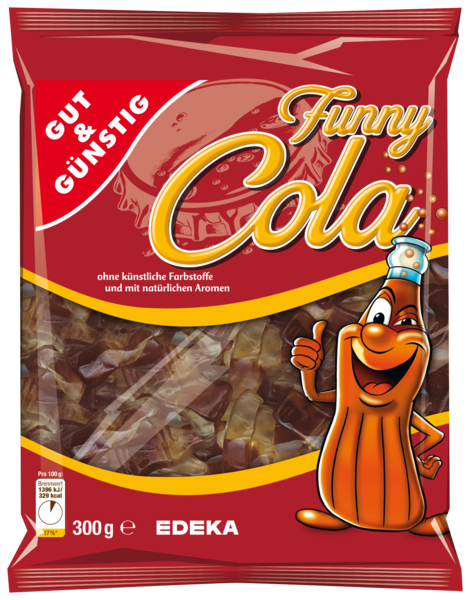 Fruchtgummi 'Funny-Cola', Februar 2018