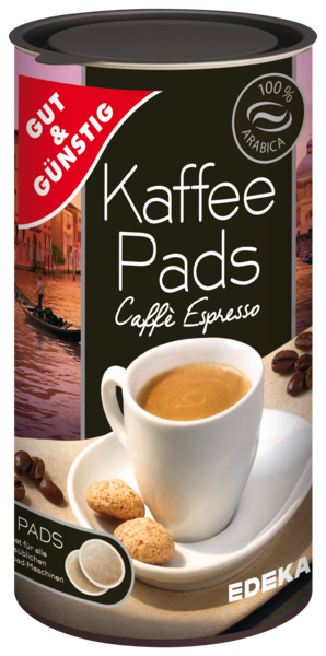 Kaffeepads Caffè Espresso, Februar 2018