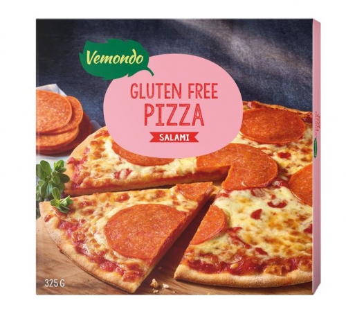 Pizza Salami, glutenfrei, Februar 2018