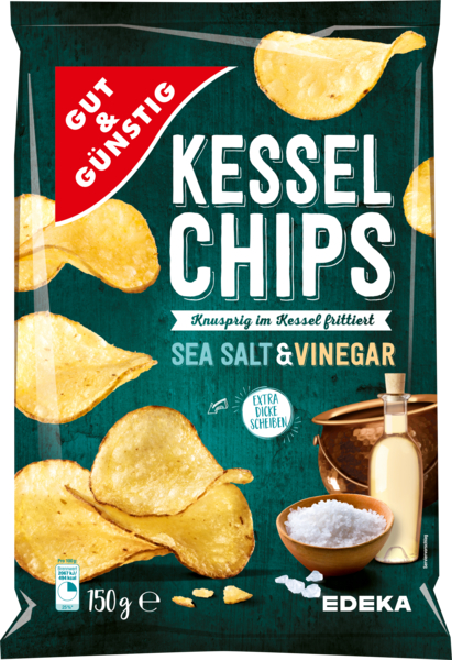 Kesselchips Sea Salt & Vinegar, Februar 2018