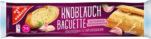 Knoblauchbaguette, Februar 2018