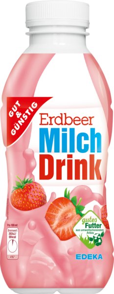 Milchdrink Erdbeere, Februar 2018
