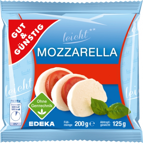 Mozzarella leicht, Februar 2018