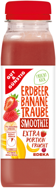 Smoothie Erdbeer-Banane-Traube, Februar 2018