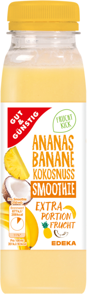 Smoothie Ananas-Banane-Kokosnuss, Februar 2018