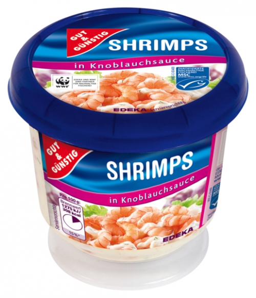 Shrimps in Knoblauchsauce, Februar 2018