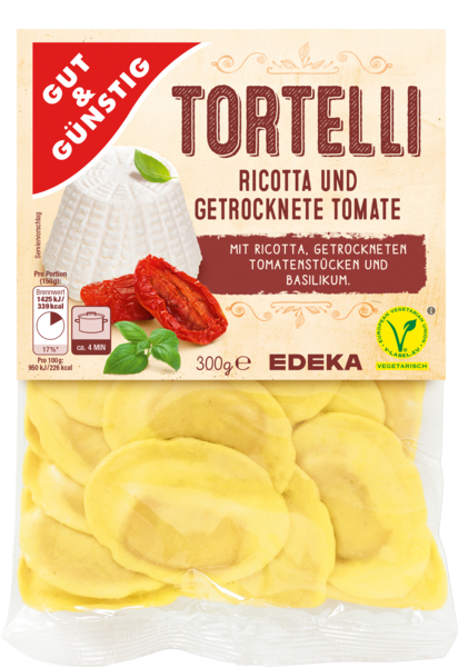 Tortelli Ricotta-Getrocknete Tomate, Februar 2018