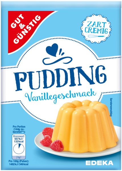 Puddingpulver Vanille, Februar 2018
