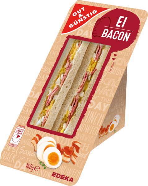 Sandwich Ei-Bacon, Februar 2018