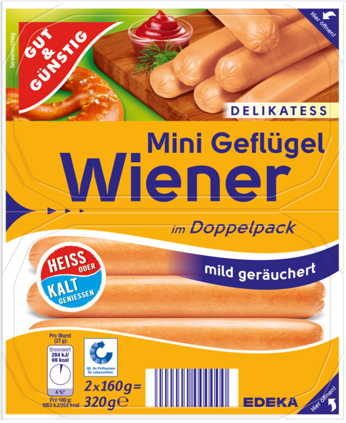 Mini-Geflügel Wiener, Februar 2018