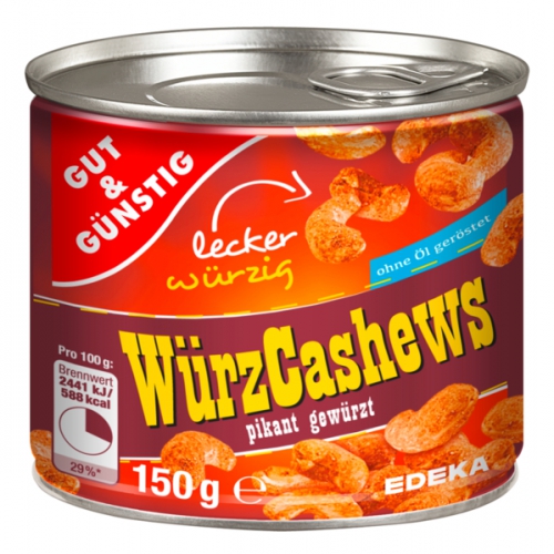 Würz-Cashews, Februar 2018