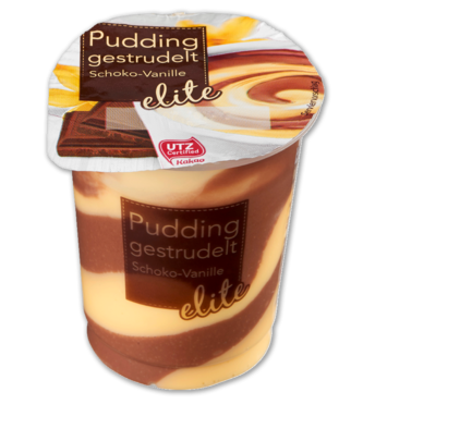 Pudding gestrudelt Schoko-Vanille, Februar 2018