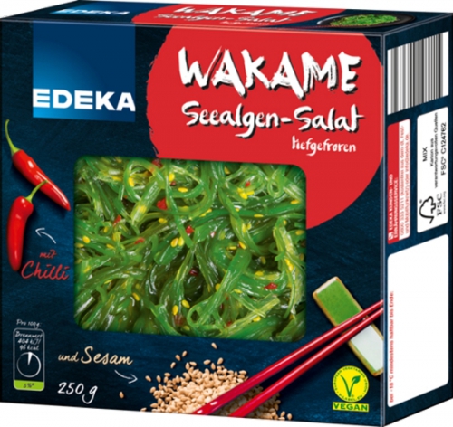 Wakame Seealgen-Salat, Februar 2018