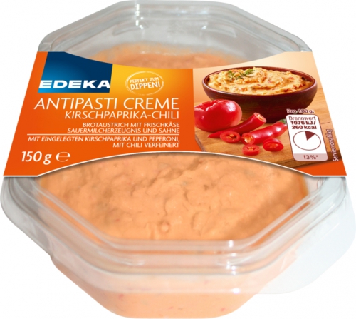 EDEKA Antipasti Creme Kirschpaprika-Chili von Edeka