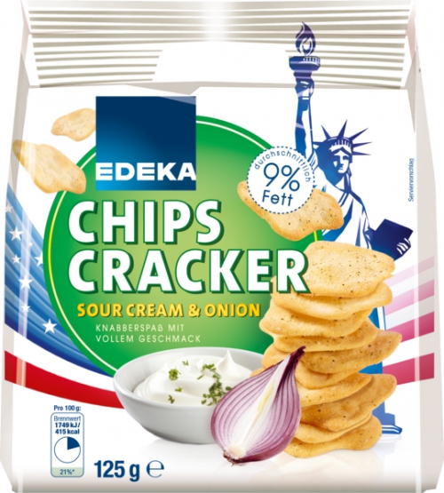 Chips-Cracker Sour Cream & Onion, Mrz 2018