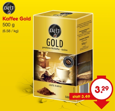 Kaffee Gold, Mai 2018