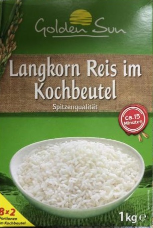 Reis im Kochbeutel, Februar 2020