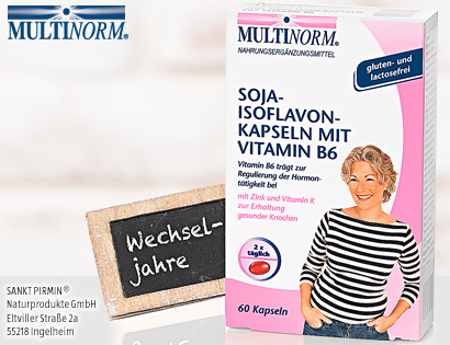 Soja Isoflavon Kapseln mit Vitamin B6, Dezember 2013